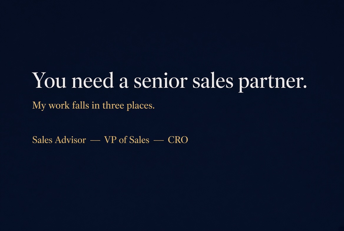 When the founder should show up — and what the fractional VP is doing